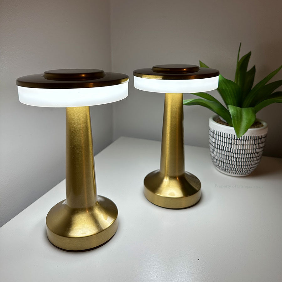 Moderne Draadloze Paddenstoel Lamp – Minimalistisch Design met Drie Lichtkleuren