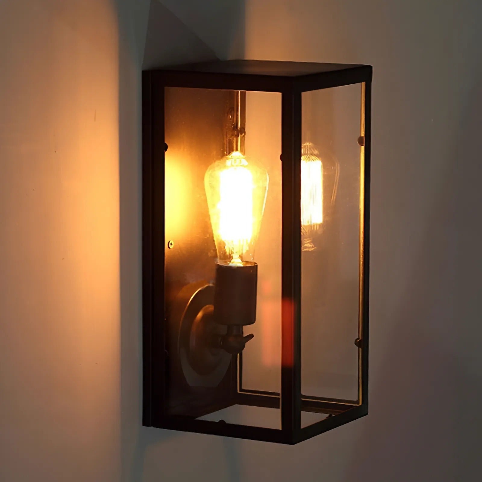 Vintage loft wandlamp in metaal en ijzeren stijl