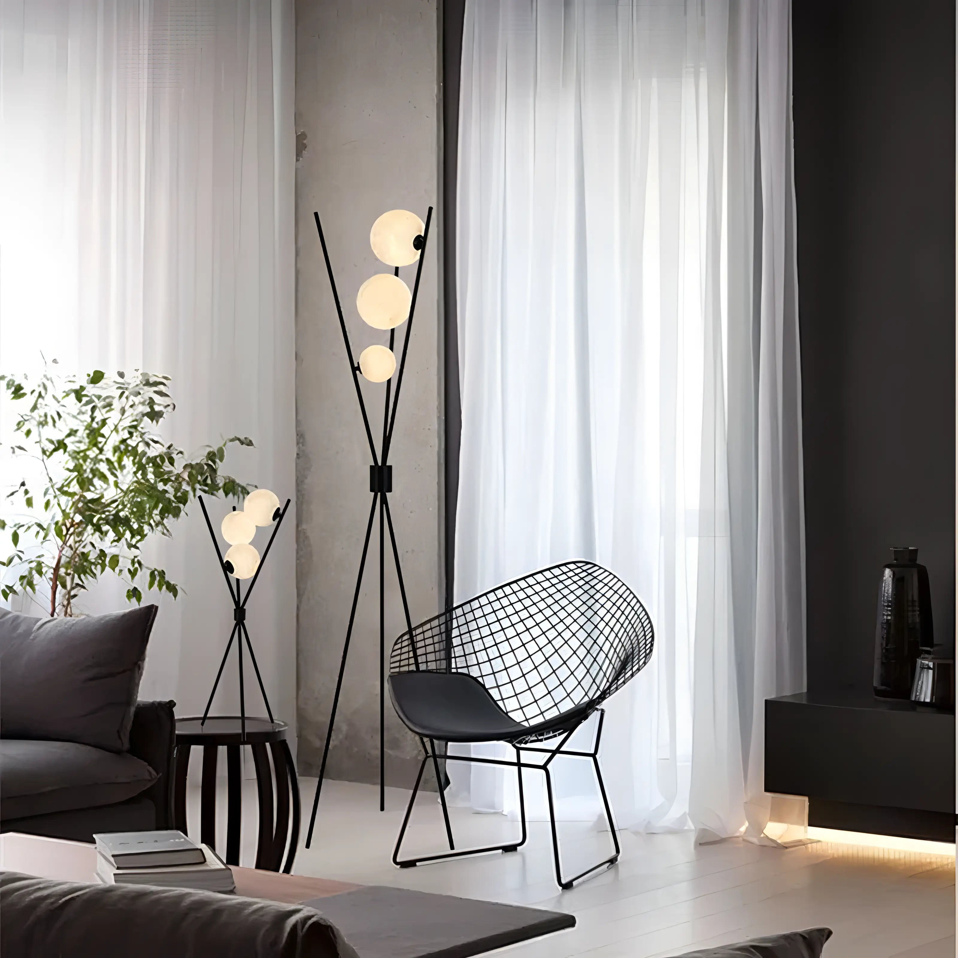 Mila - Stijlvolle Minimalistische Vloerlamp Met Maanontwerp