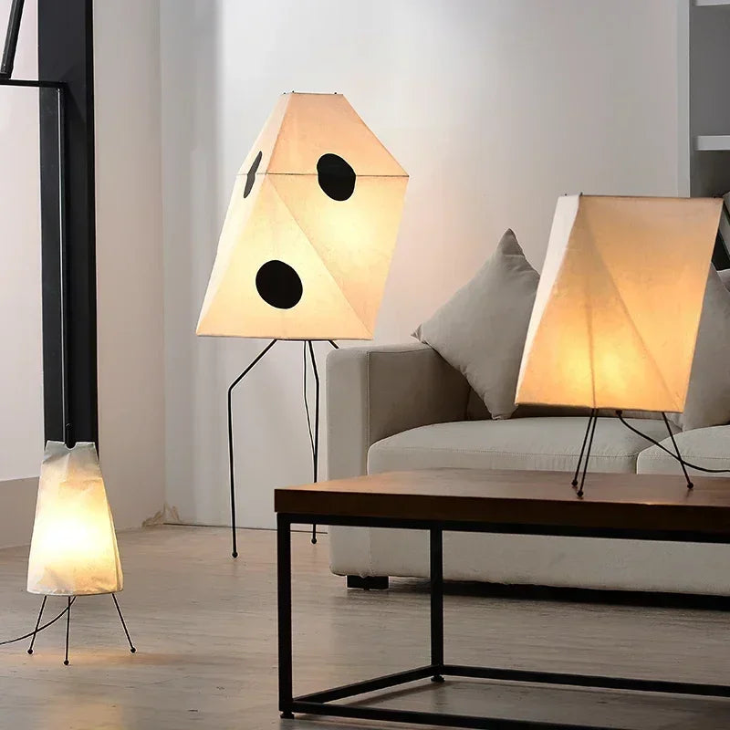 Japanse Geïnspireerde LED Vloerlamp Met Elegante Minimalistische Ontwerp