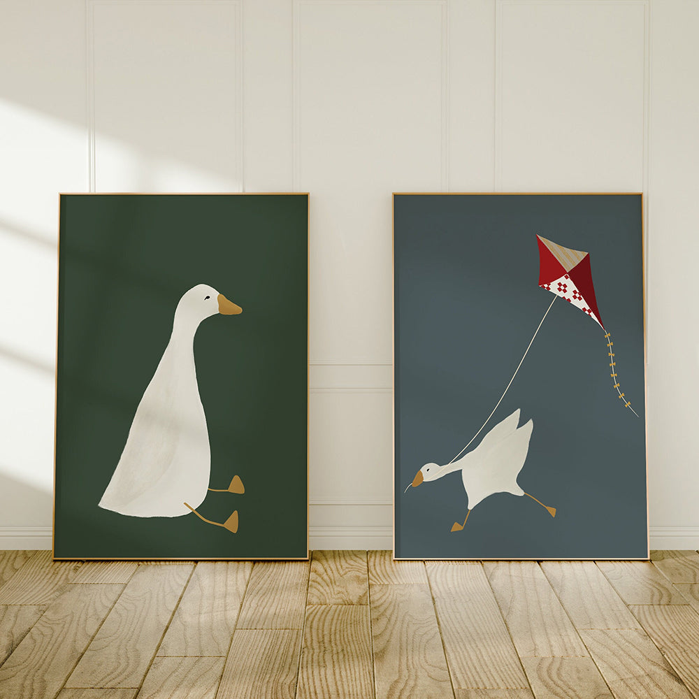 Silly Goose Wanddecoratie op Premium Canvas voor Kinderkamers