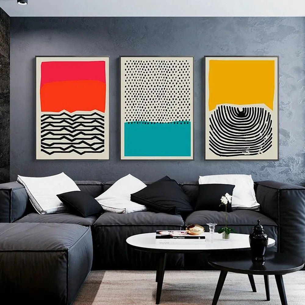 Moderne Abstracte Canvas Wandkunst Poster Ongeframed Ontwerp