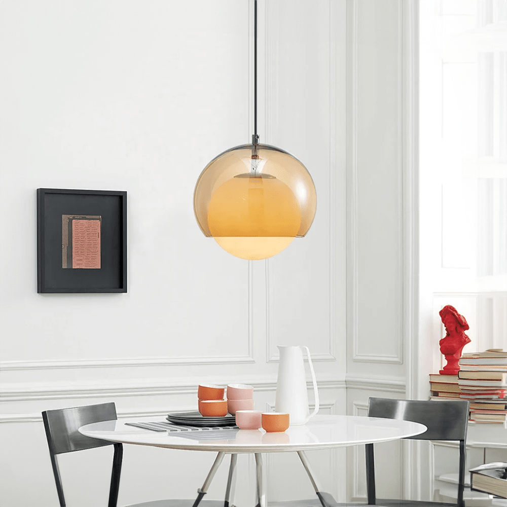 Moderne Minimalistische Glasbal Hanglamp Voor Elegante Verlichting