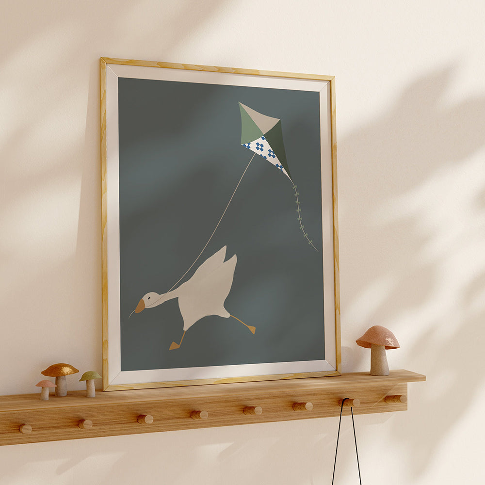 Silly Goose Wanddecoratie op Premium Canvas voor Kinderkamers