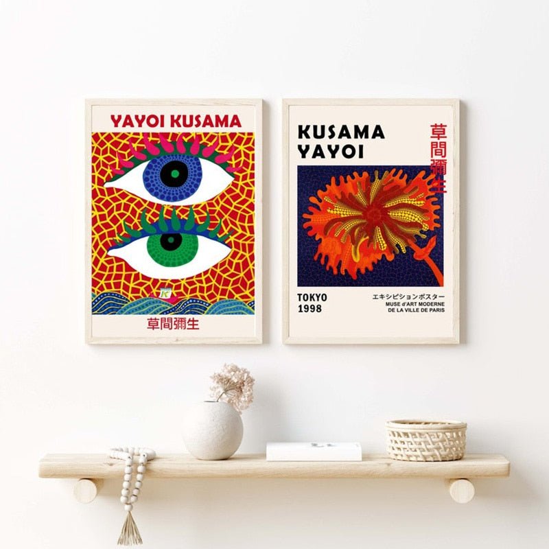 Yayoi Kusama Abstracte Kunst Canvas – Moderne Museum Kwaliteit Poster voor Uniek Interieur